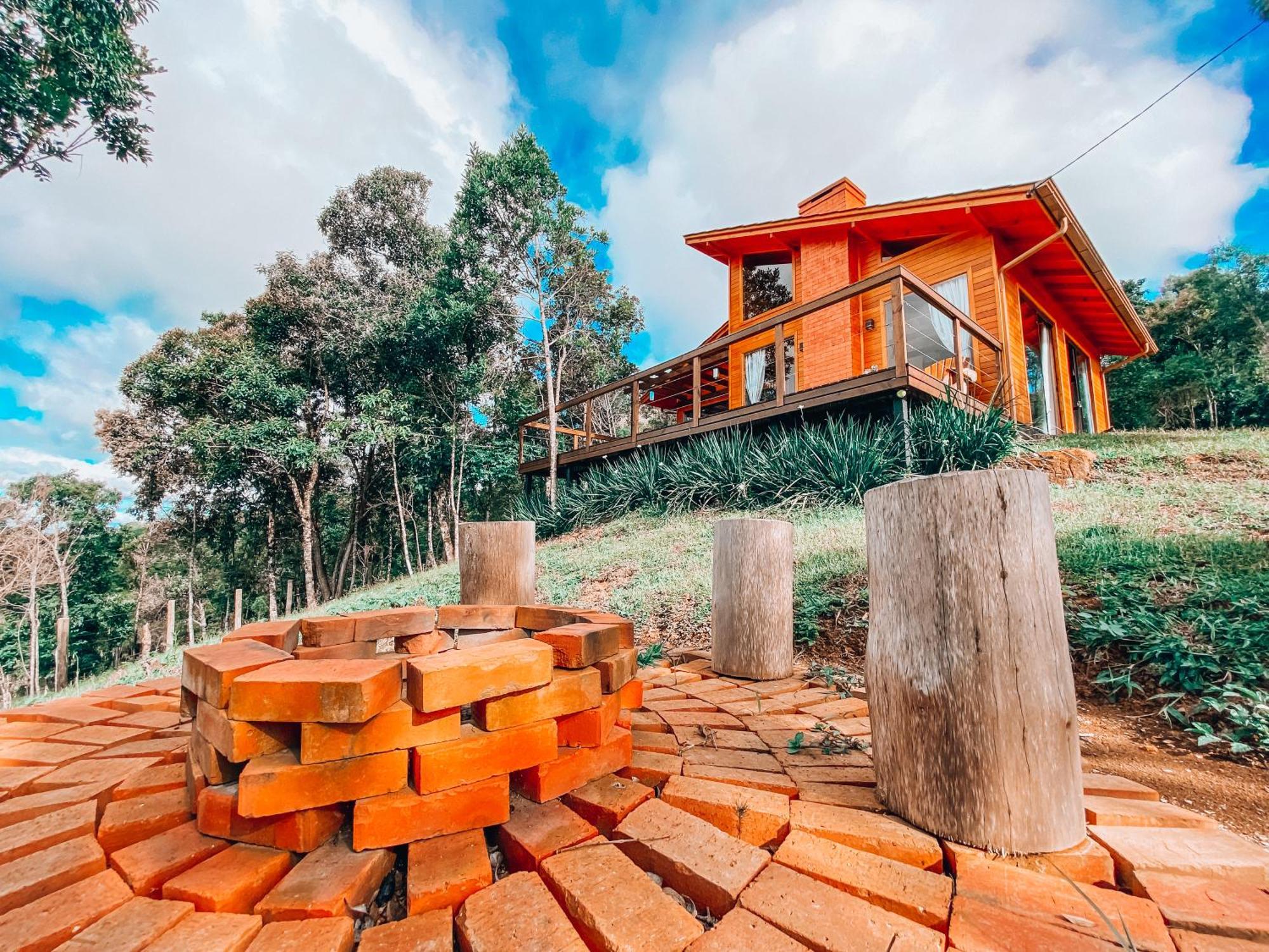 Cabana Pé do Costão - Cabana Romântica com Hidro, Lareira e Lagos Vila Bom Retiro  Exterior foto